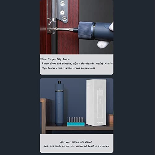 Portable One-Button Brushless Impact Lithium Electric Drill - 1200ma