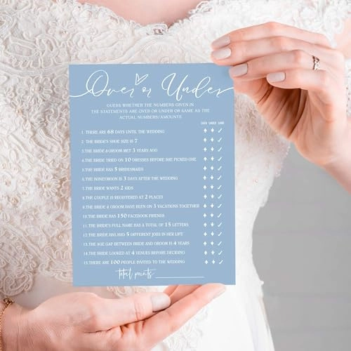 Bridal Shower Games Cards - Adult 25