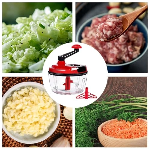 Manual Food Chopper - Gray ABS