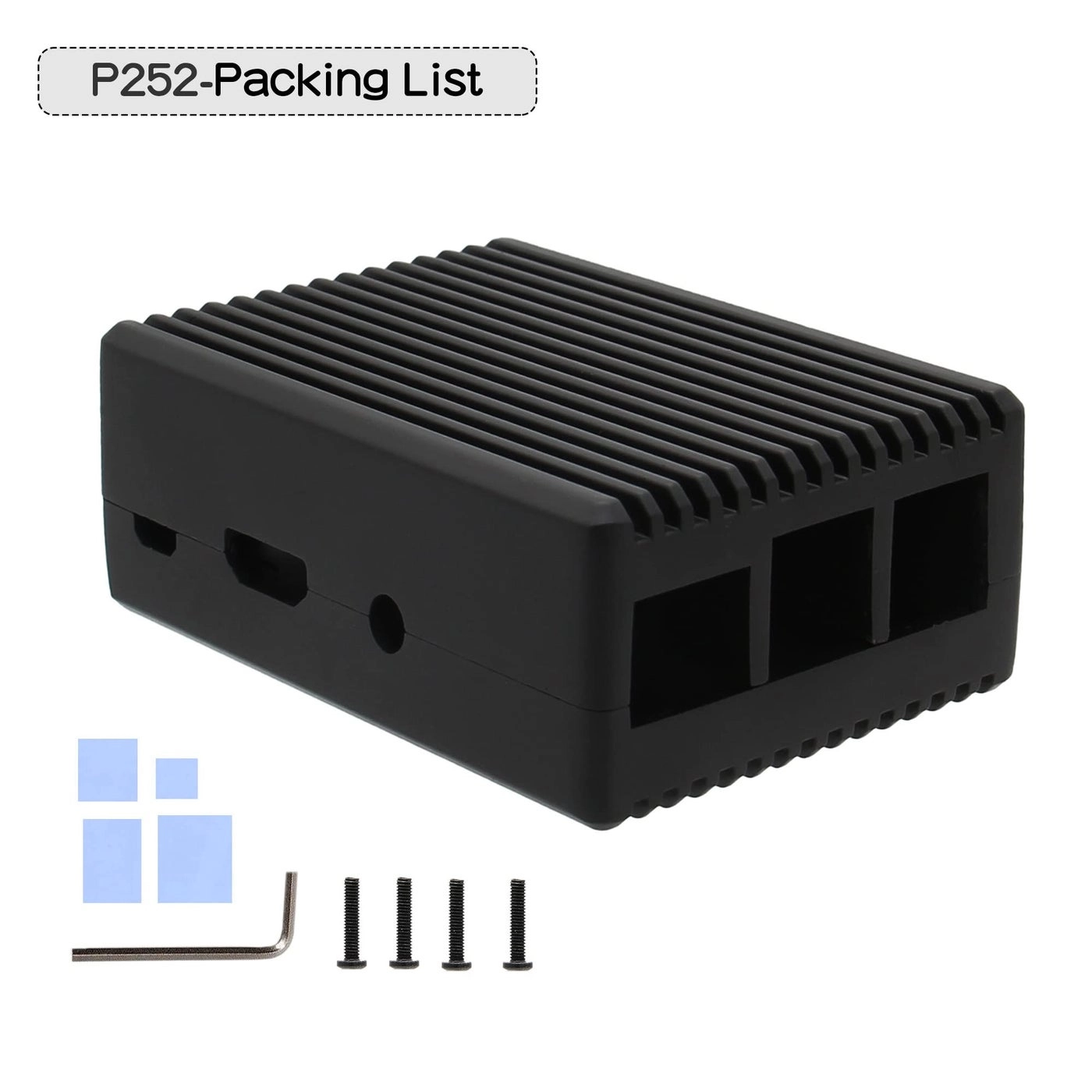 Aluminum Case for Pi3 - Passive Cooling Compatible with Raspberry Pi 3B+/3B