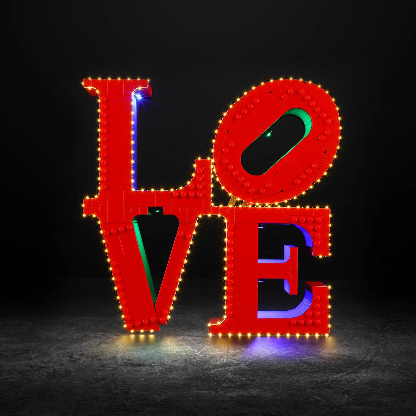 Vaodest LED Light for Lego 31214 Art Love Sculpture Set