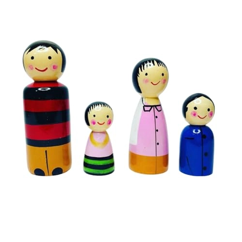 Peg Dolls Family - 3 Years+ 4 pieces