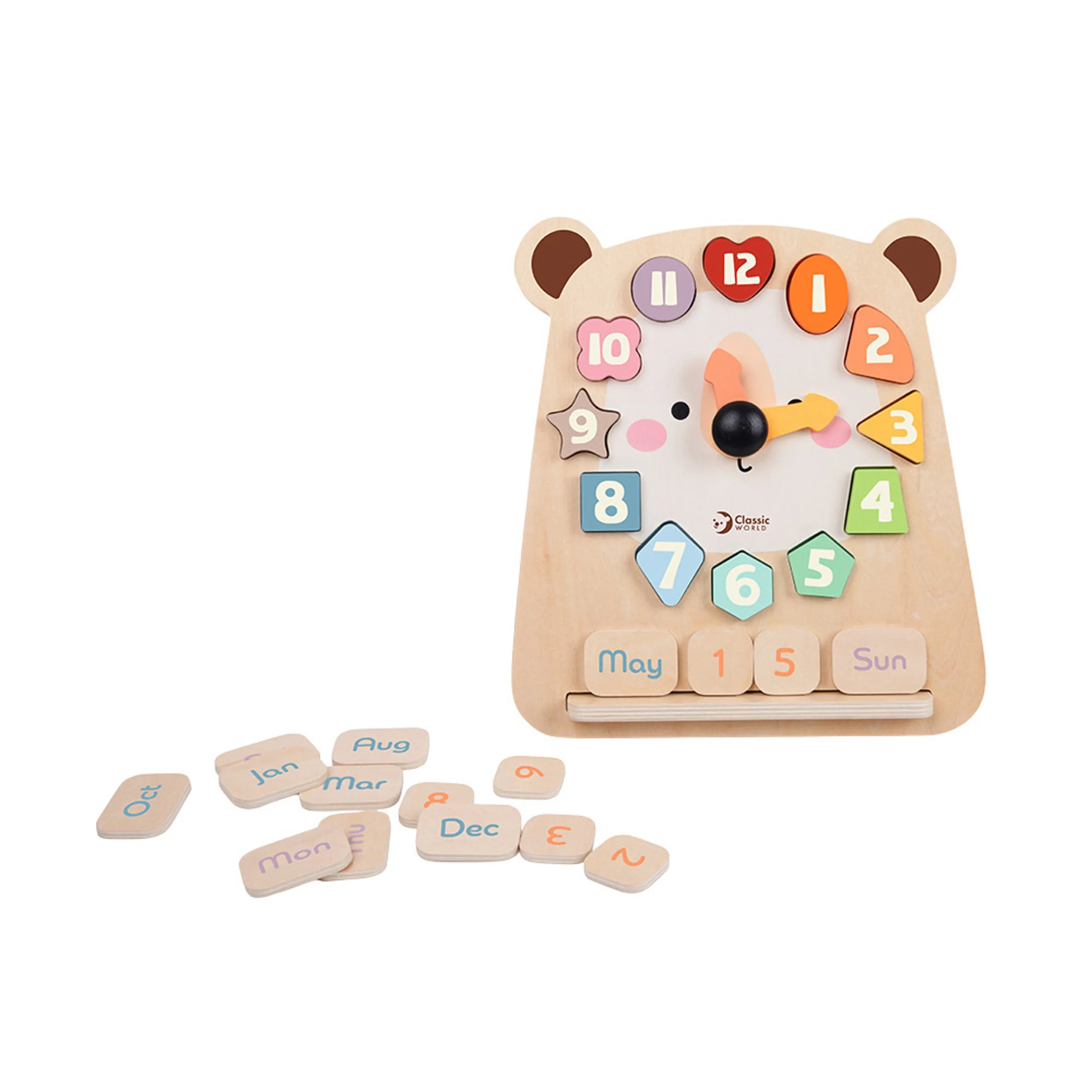 Classic World Wooden Tic Tac Bear - Suitable for 2 years & above 30 pieces