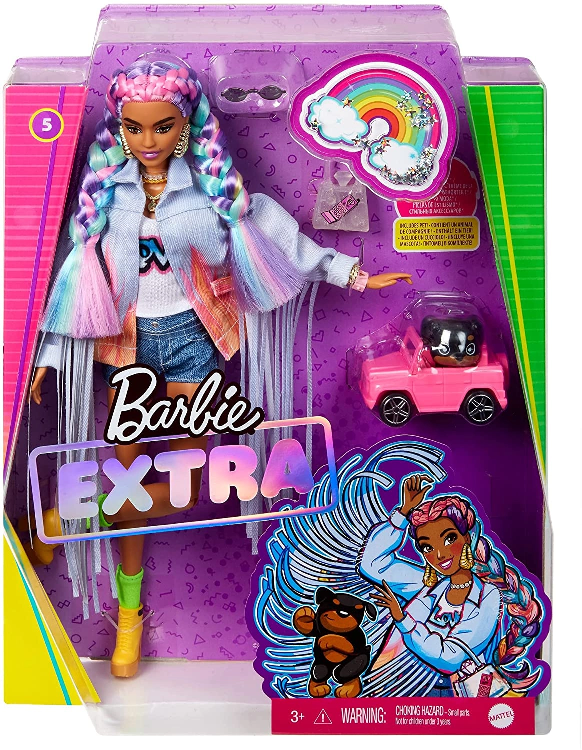 Barbie Extra - Rainbow Braids