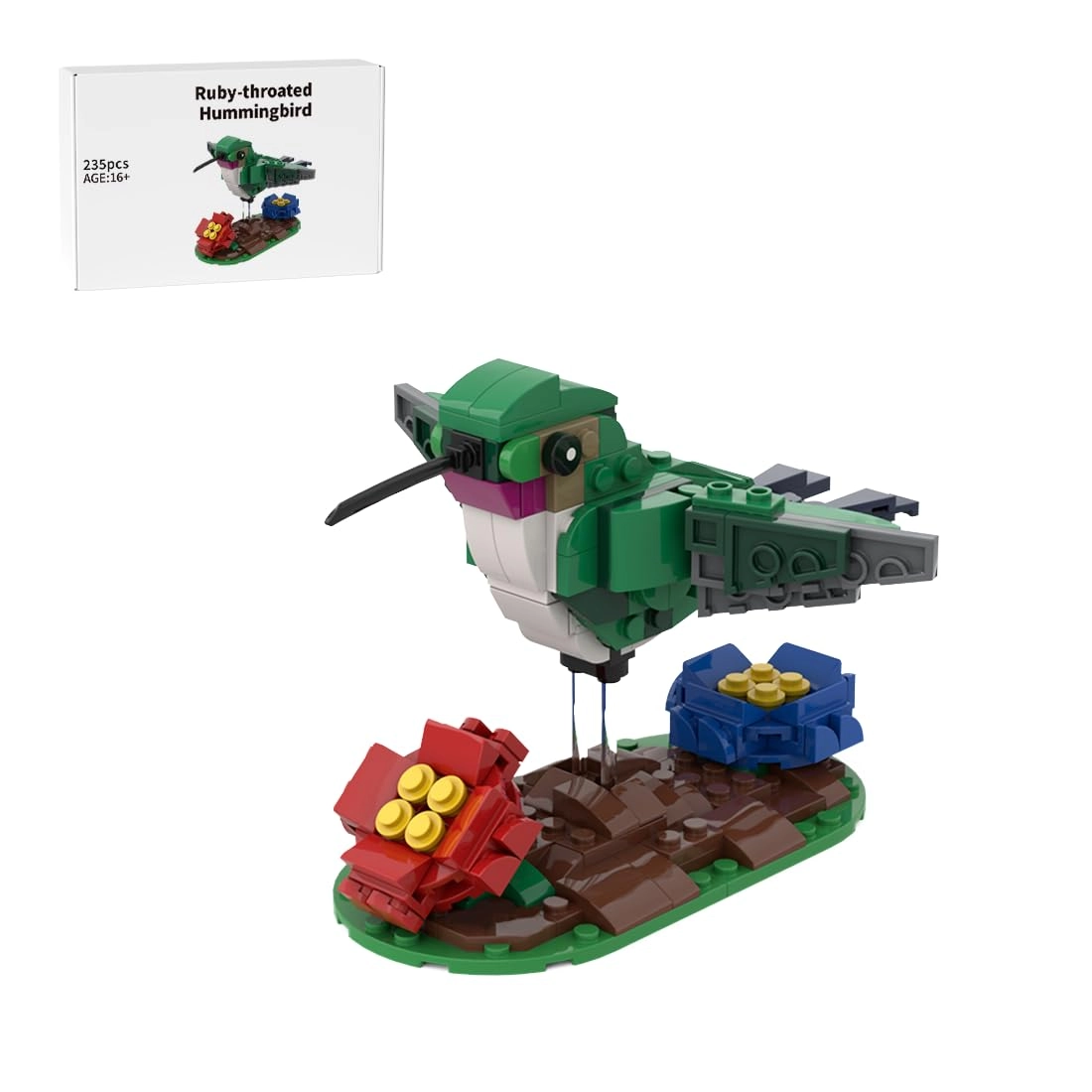 LootPop Ruby Throat Hummingbird - 235 Pieces