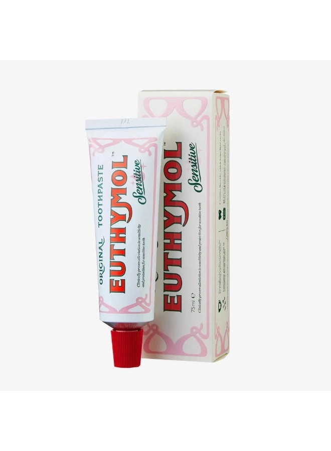 euthymol Sensitive Sodium Monofluorophosphate Toothpaste 75ml