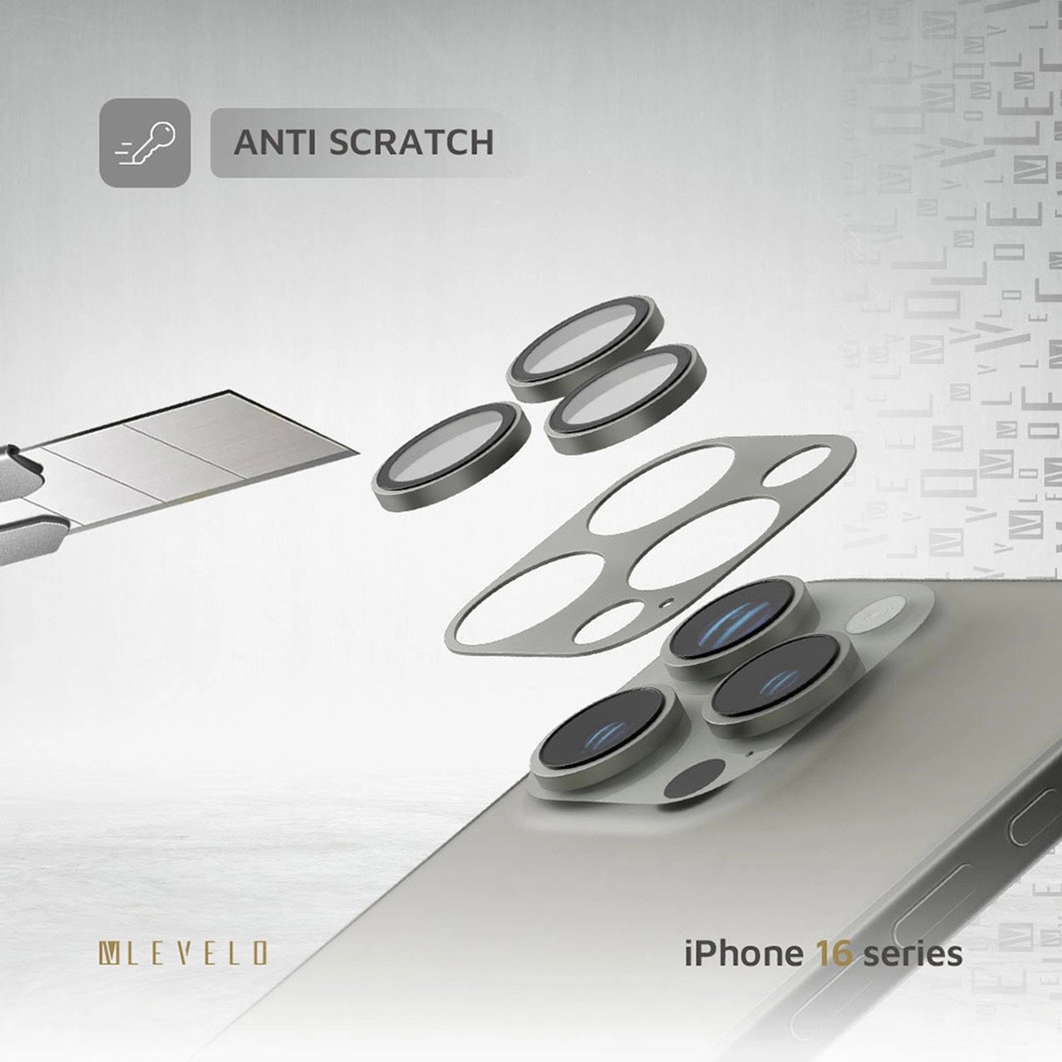 Anti-Fingerprint Glass Camera Lens Protector for iPhone 16 Pro / iPhone 16 Pro Max