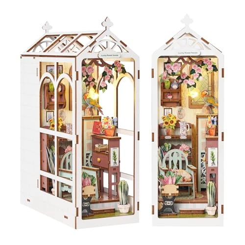 DIY Book Nook Kit - FLOWER HOUSE BOOKNOOK 1/32