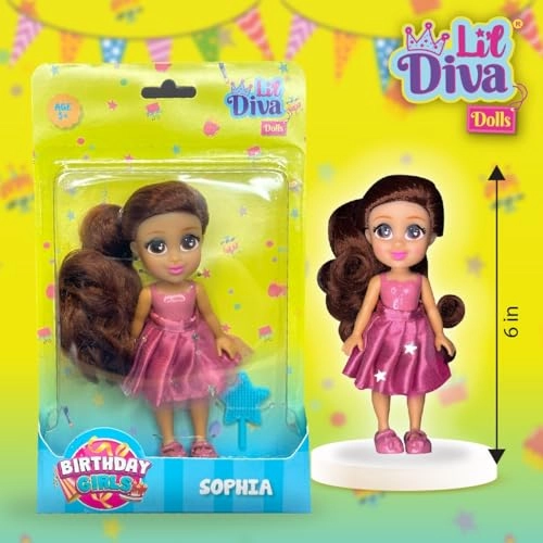 SOPHIA Fashion Doll - 6" Soft Movable Body Ages 3+