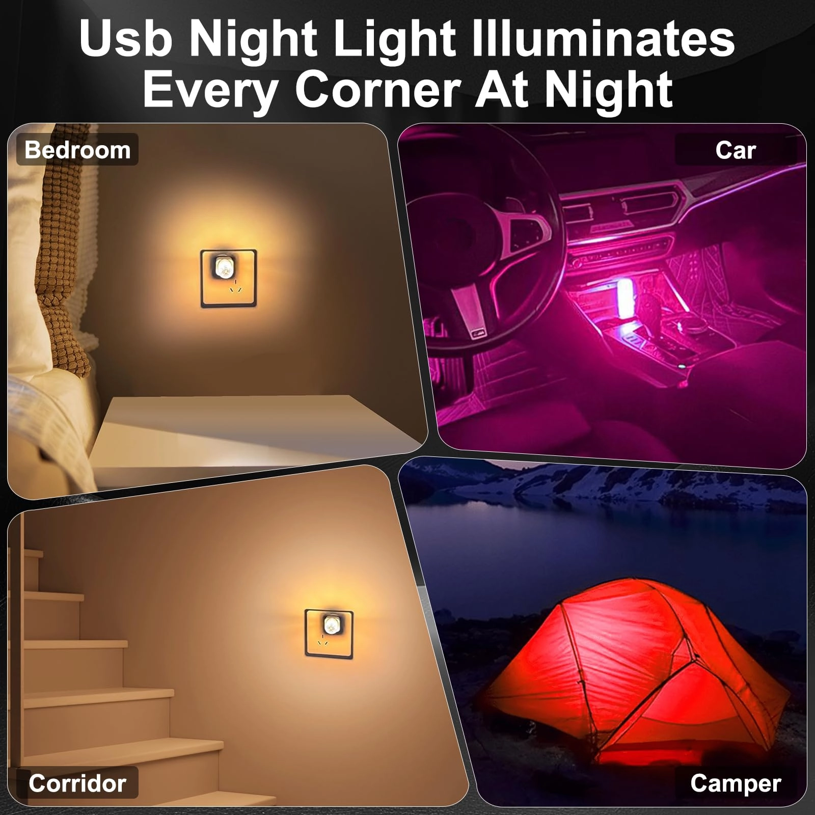 USB Night Light - USB blue