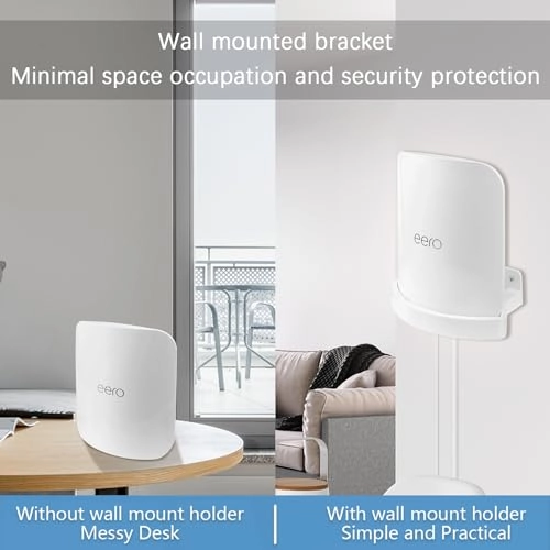 Wall Mount for eero Max 7 Triband Mesh WiFi Router Mounting Bracket - 2 piece(s) router