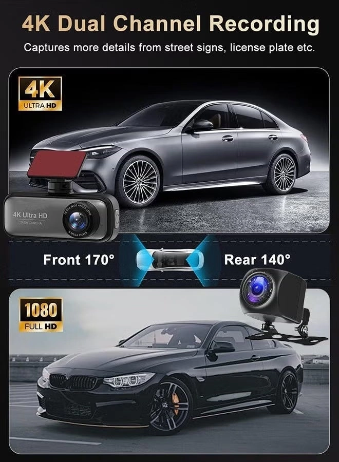 Dual Dash Cam - 4K