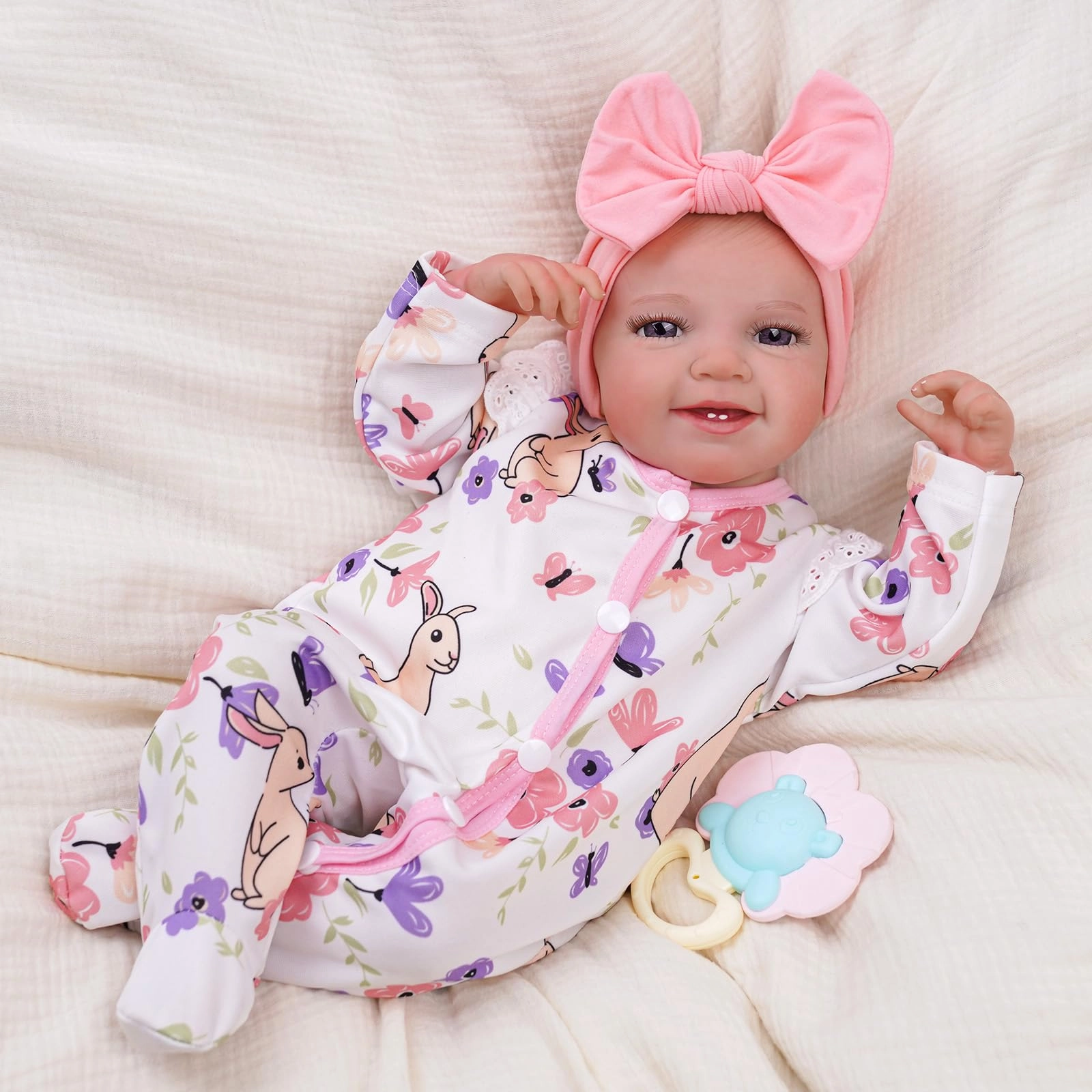 BABESIDE Reborn Baby Doll - 20 Inch Realistic Smiling