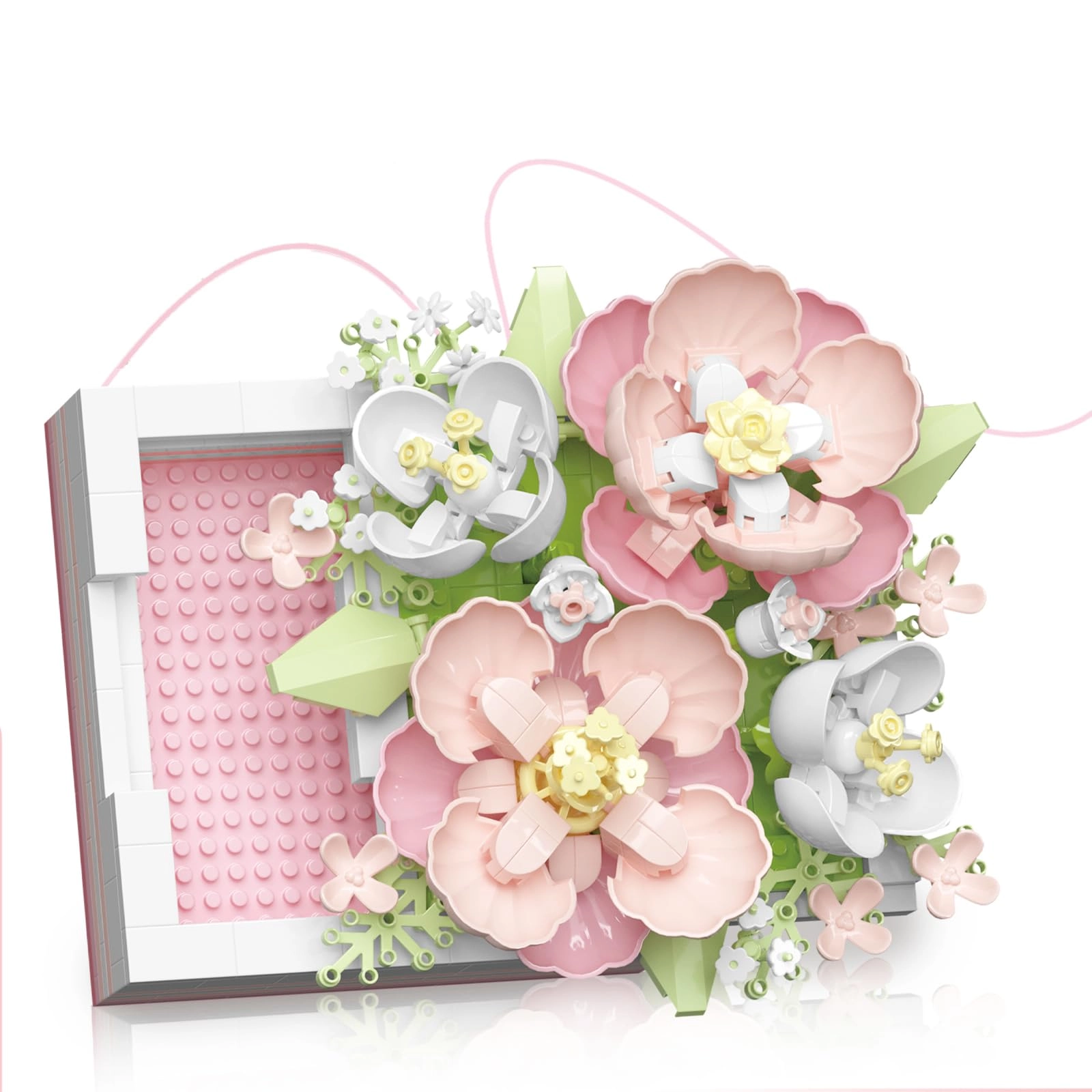 Vilbocr Flower Building Blocks Jewelry Box - 494pcs