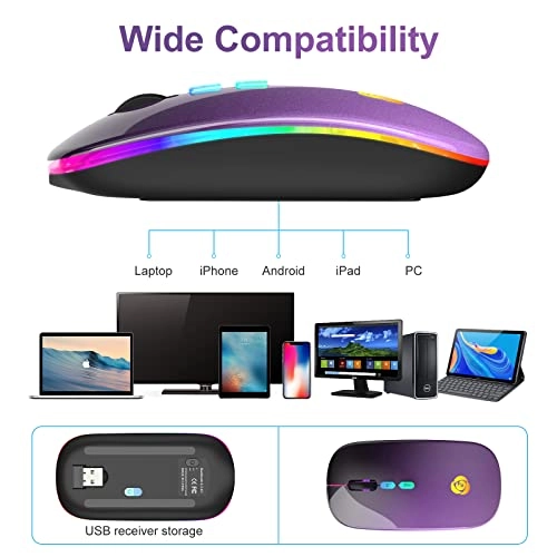 LED Wireless Mouse - Bluetooth