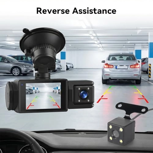 3 Channel Dash Cam - 1080P 30FPS