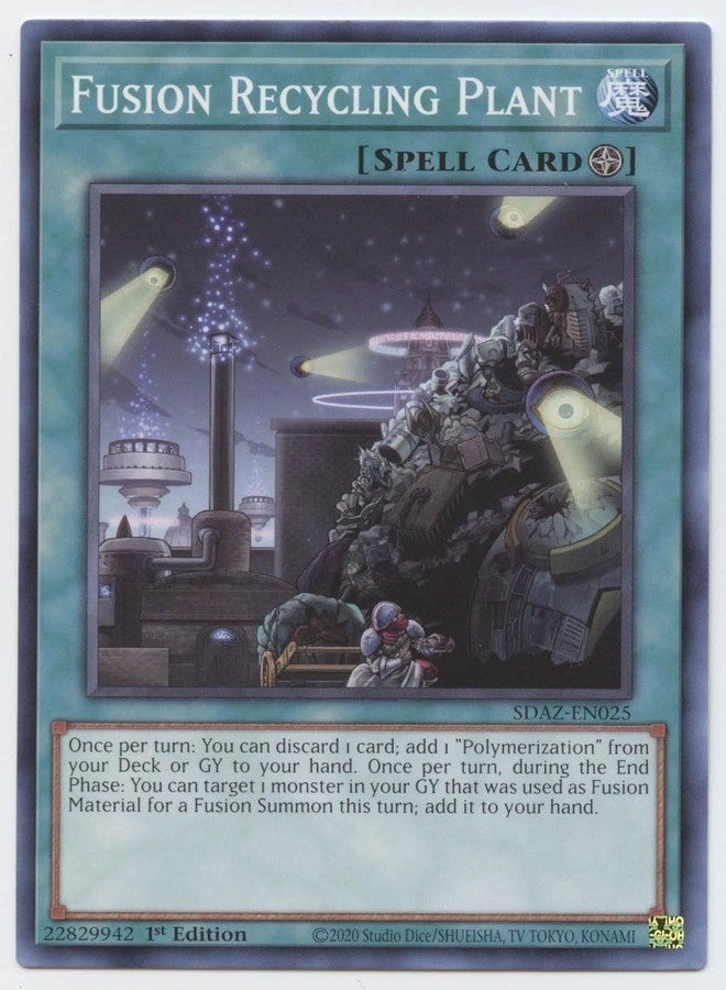 Yu-Gi-Oh! Fusion Recycling Plant SDAZ-EN025 - 1st Edition