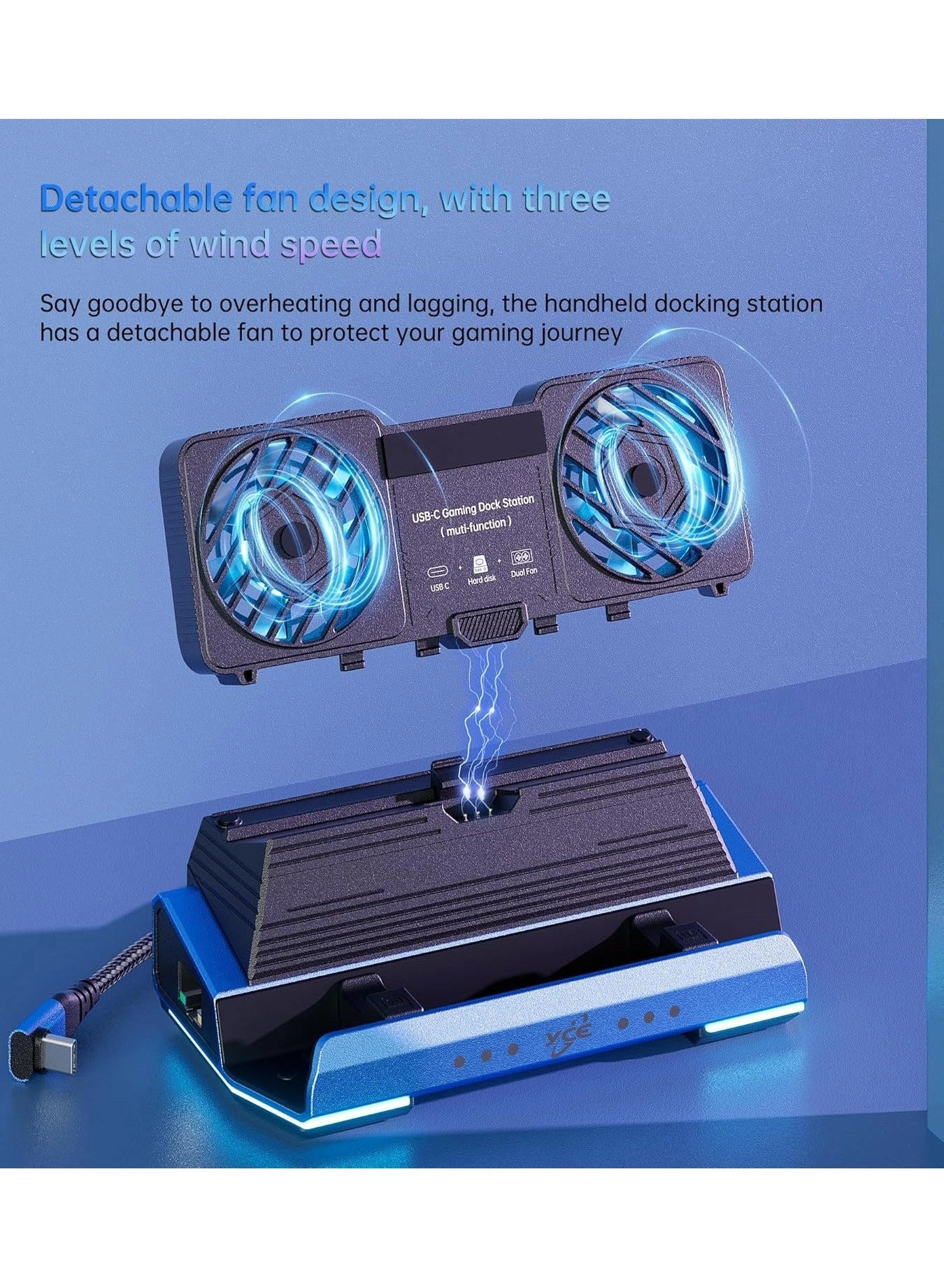 Docking Station - Steam Deck Rog Ally Switch Legion Go Tablet Smartphone