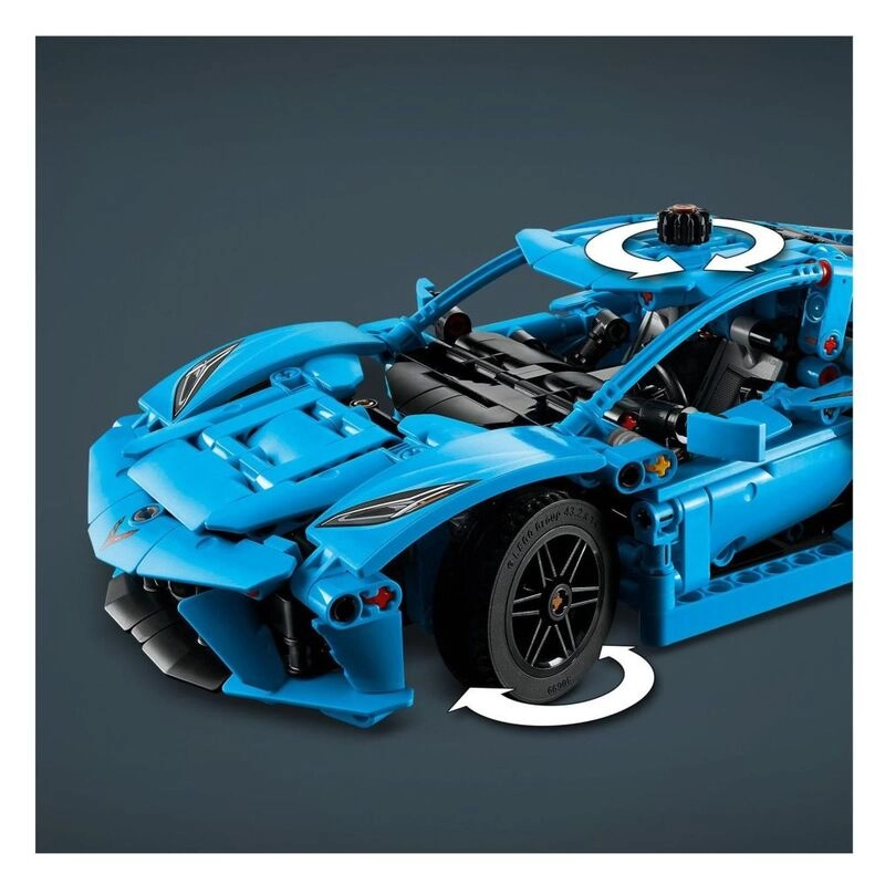 Technic Chevrolet Corvette Stingray (42217) - Blue Race Car Moving 8-Cylinder Engine