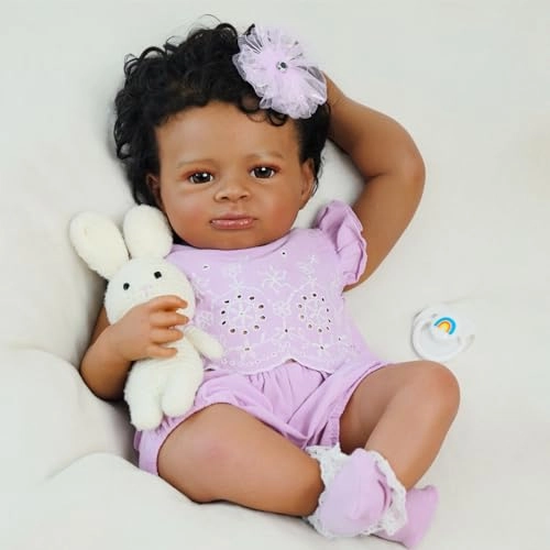 Reborn Baby Doll - 20-Inch Vinyl African American Ages 3+