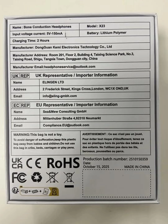 X23 Wireless Headphone