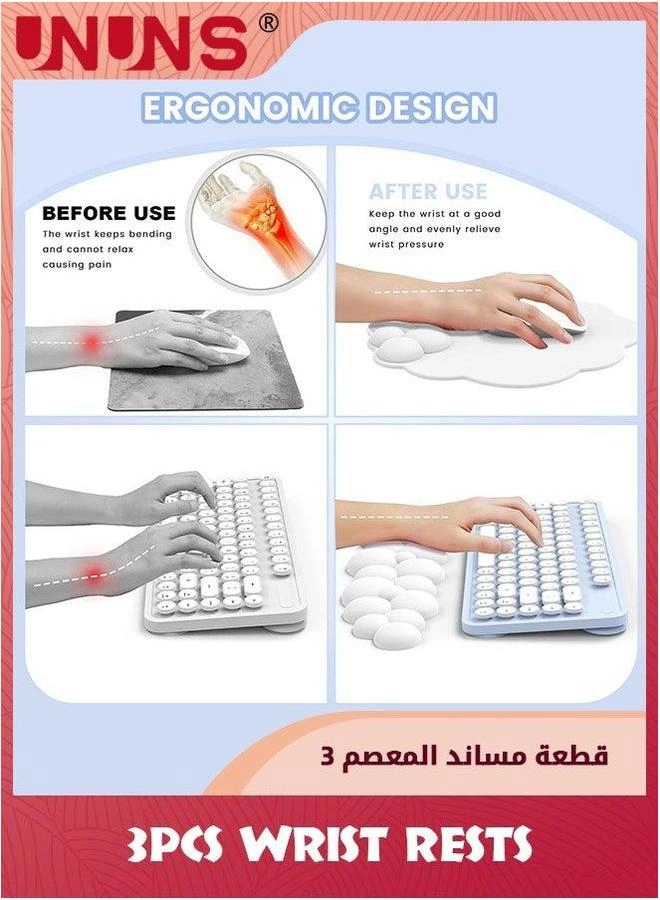 Cloud PU Leather Ergonomic Mouse Pad