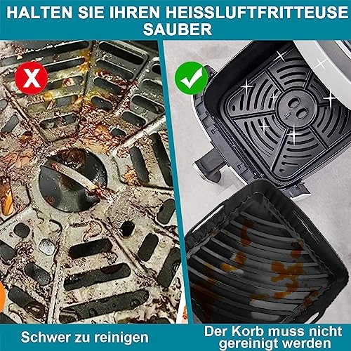 Silicone Mould for Hot Air Fryer - 100% high quality food grade silicone 2 Pieces