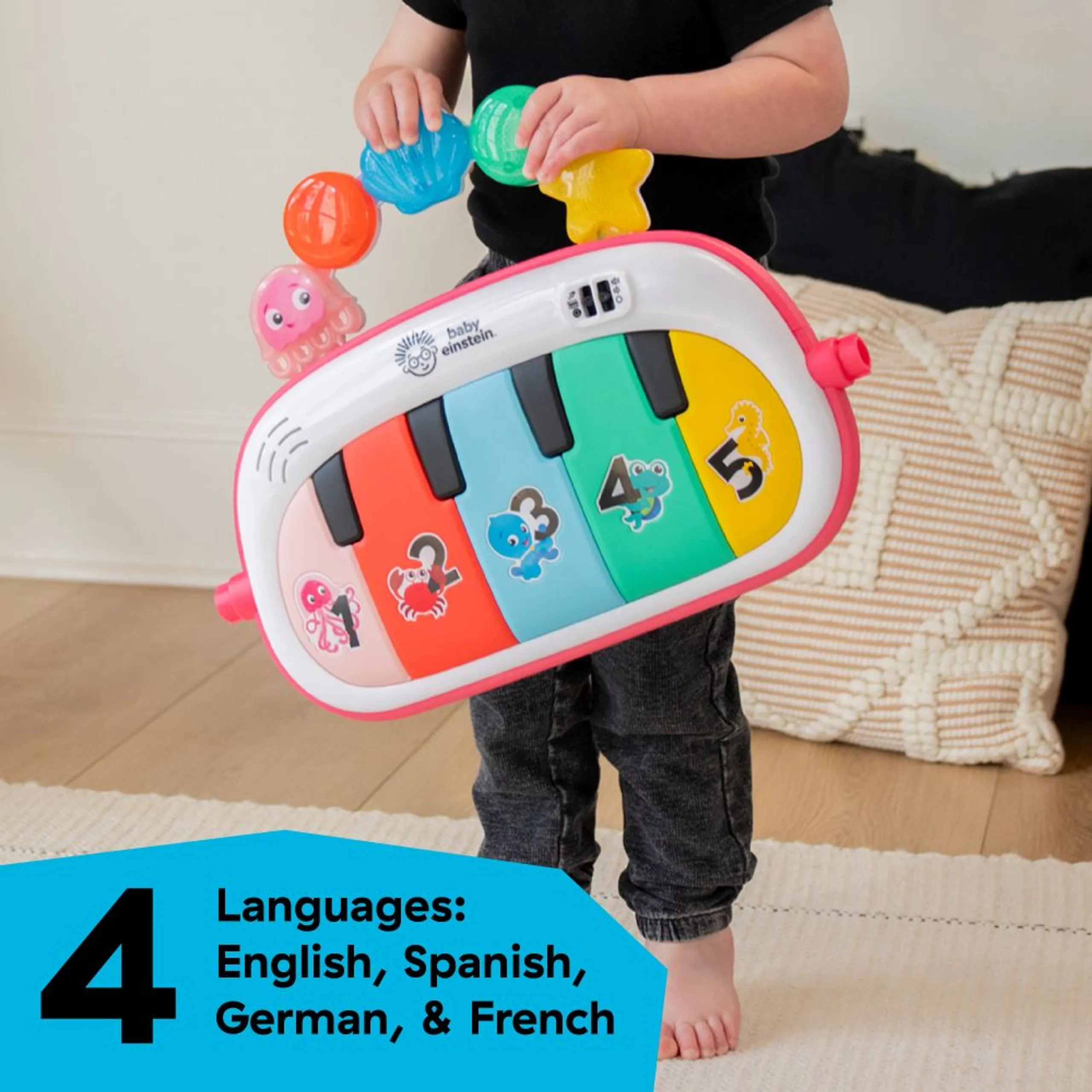 4-in-1 Kickin’ Tunes Musical Meadow Music & Language Discovery Gym - 0 months