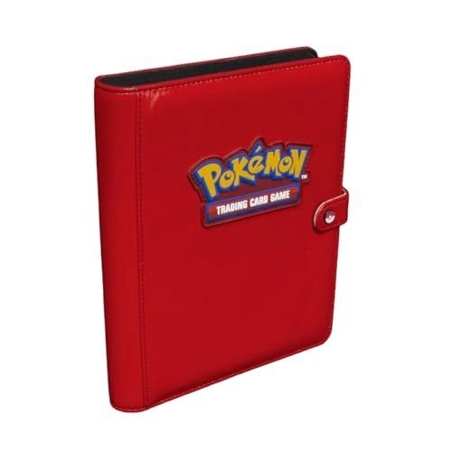 Pokemon Premium 4-Pocket Snap Binder - Red 160 cards