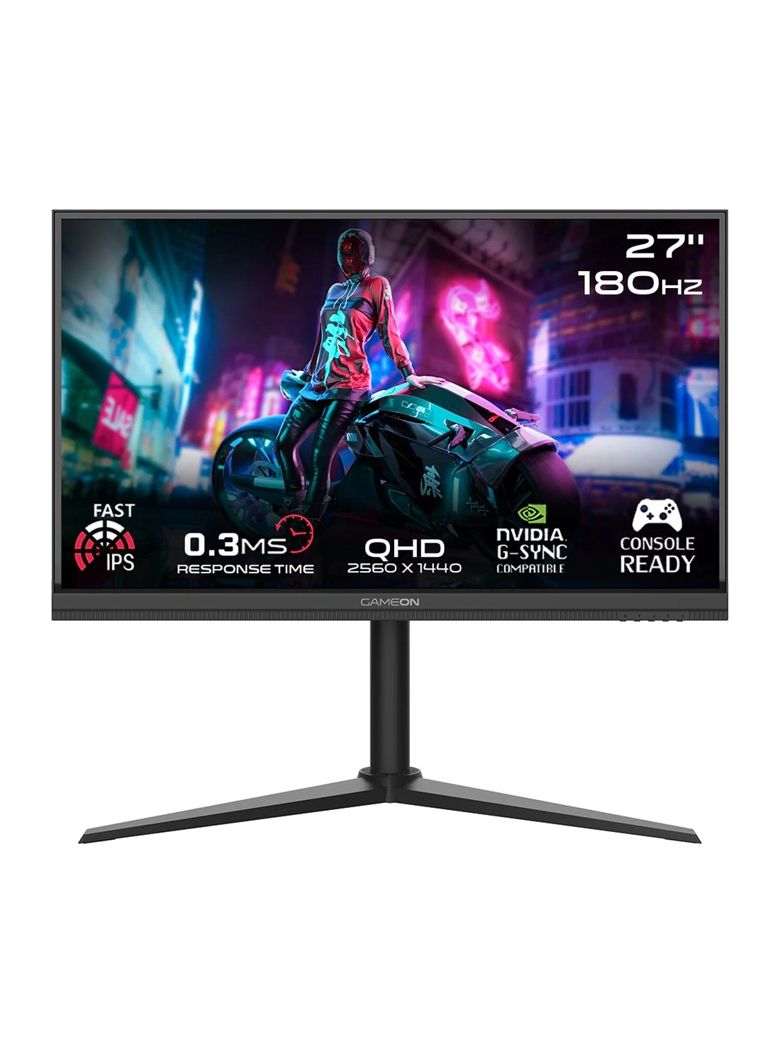 GameOn Midnight Pro-Series - GOM27QHD180IPS 27 in 2560 X 1440
