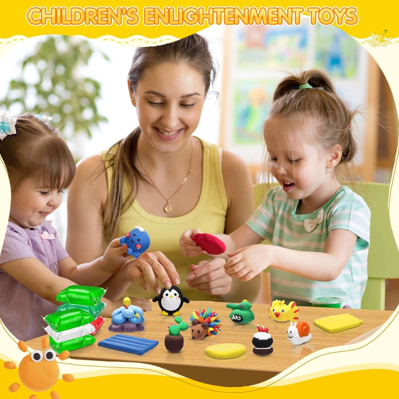 Air Dry Clay - 598g 40pcs.