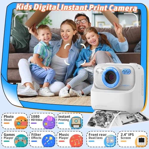 Instant Print Camera - 32GB White
