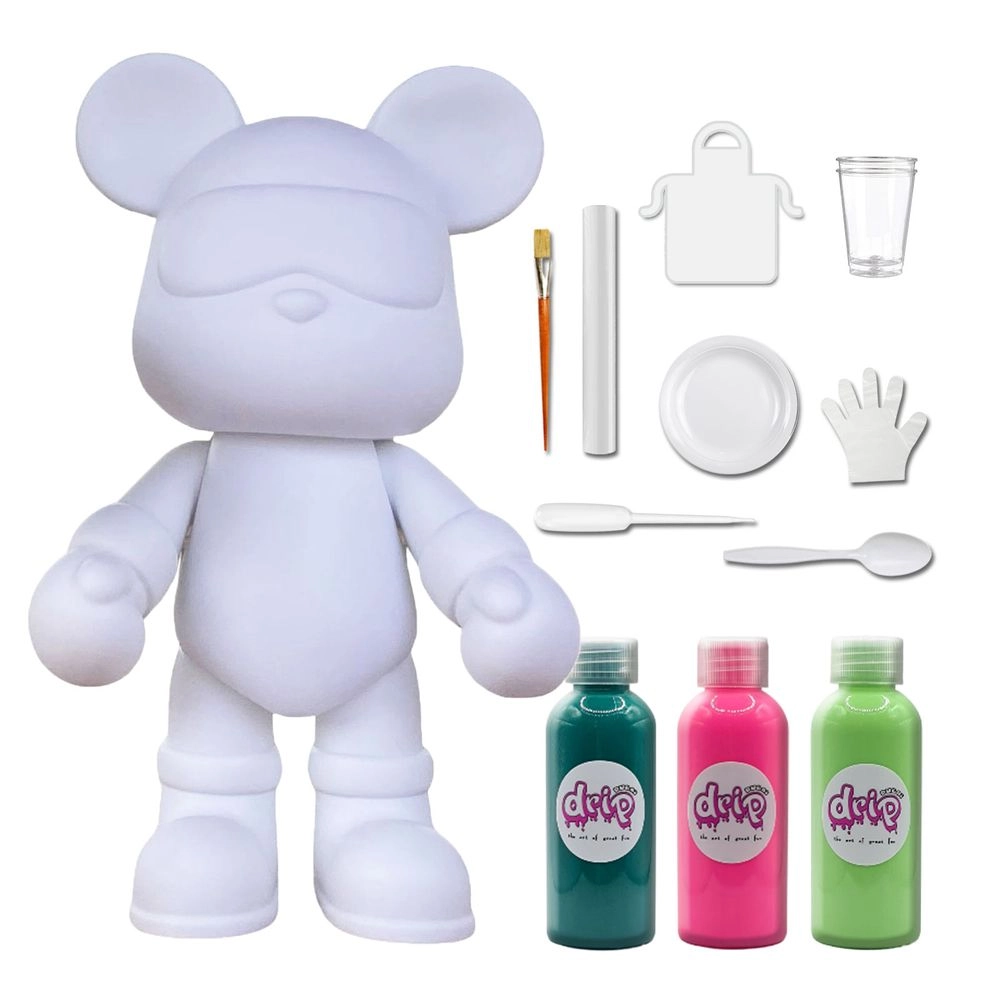 DIY Fluid Paint Bear - Complete Kit 23 cm