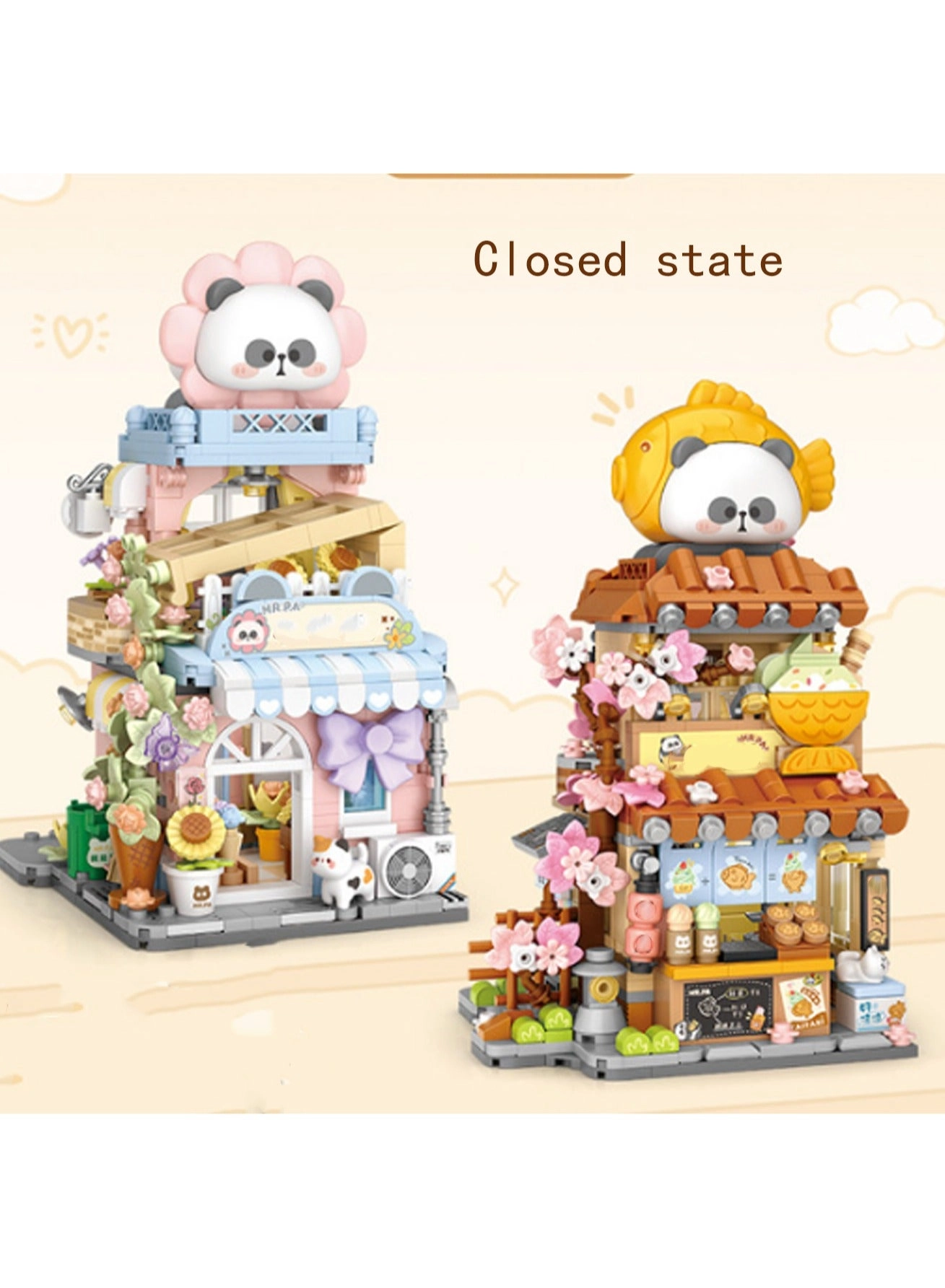 Taiyaki Street Scene Model Set - 858pcs