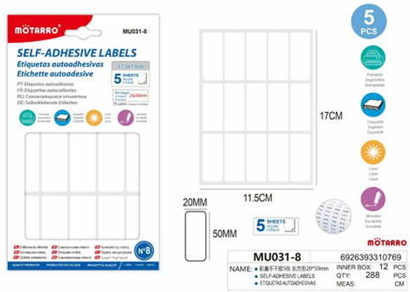 MOTARRO MU031-8 - 2 piece(s)