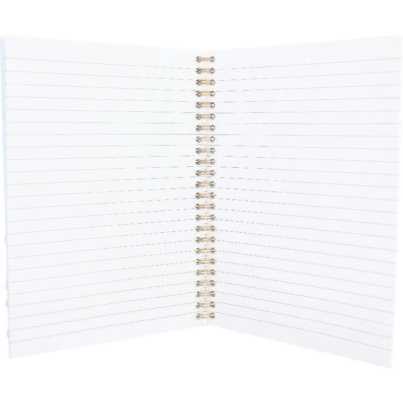Notebook 19 X 26 cm Spiral - Grid 100 Sheets