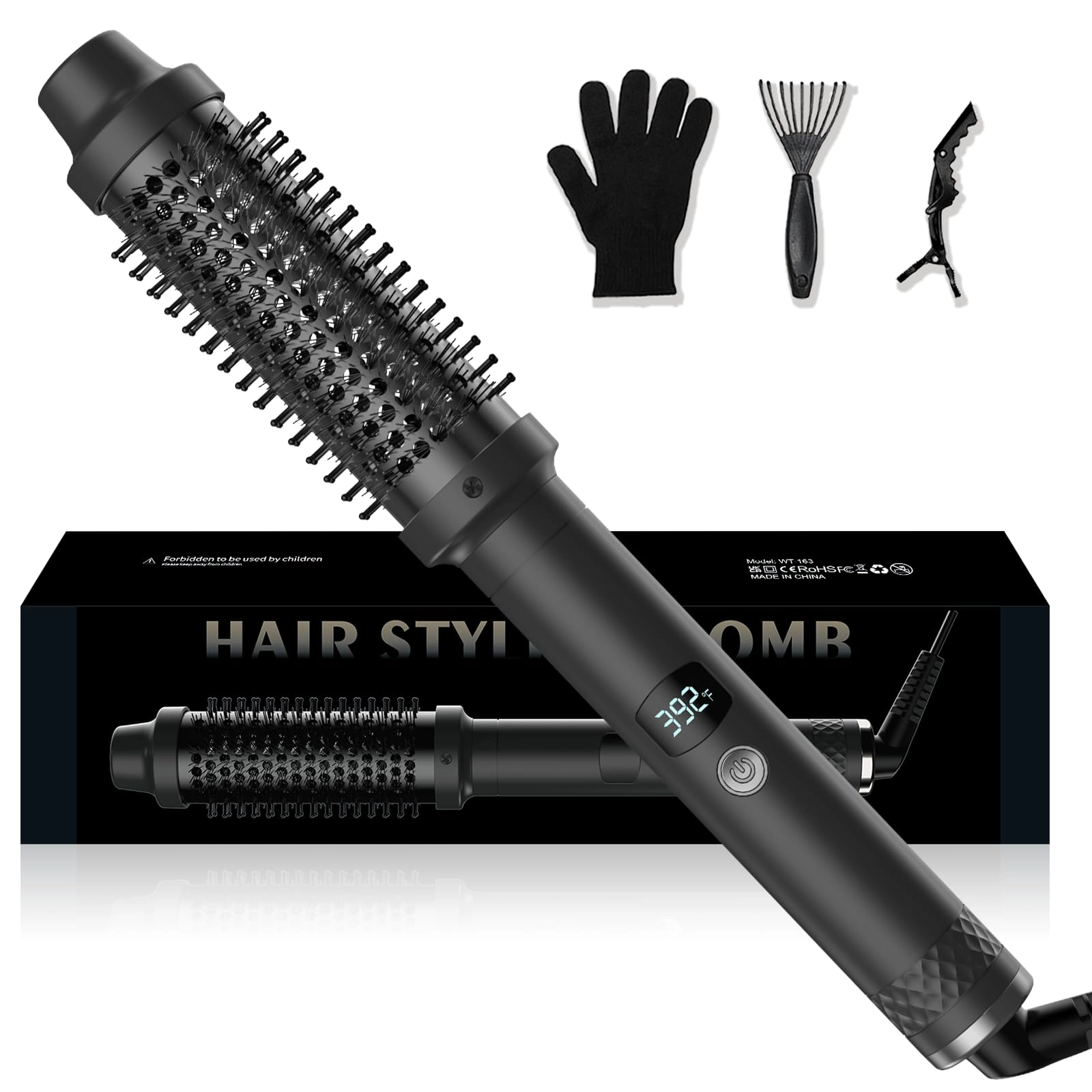 ukliss Thermal Brush - Negative Ion Ceramic 9 Temp Dual Voltage