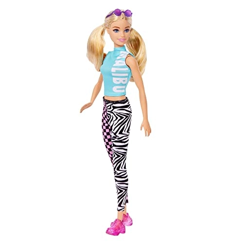 Barbie Fashionistas #158 - Long Blonde Pigtails Teal Sport Top Ages 3+