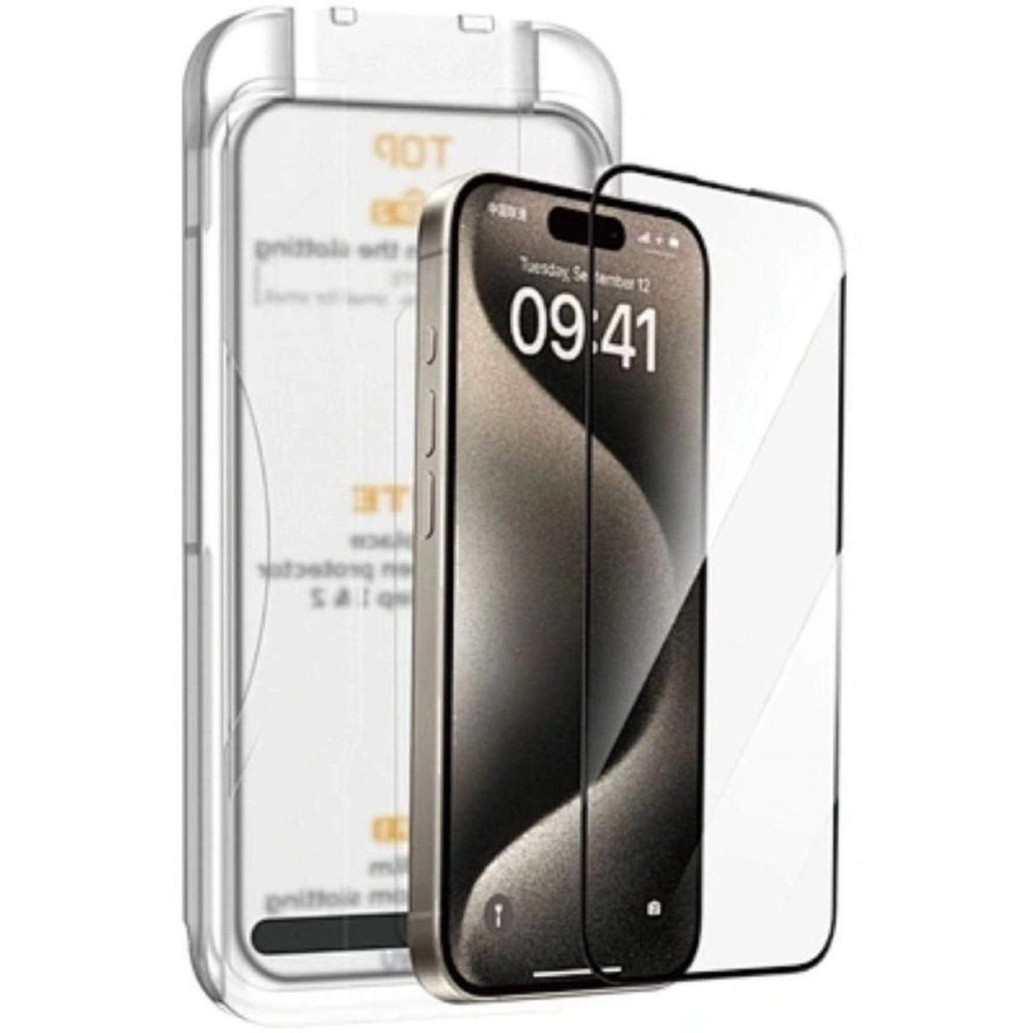 WIWU Anti-Dust Screen Protector iPhone 16 Pro - Tempered Glass Full Coverage