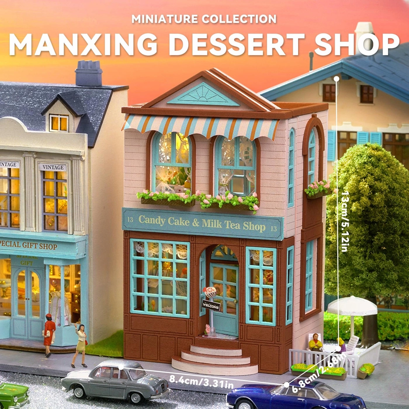 Dollhouse Miniature DIY House Kit - Creative Room 1:100