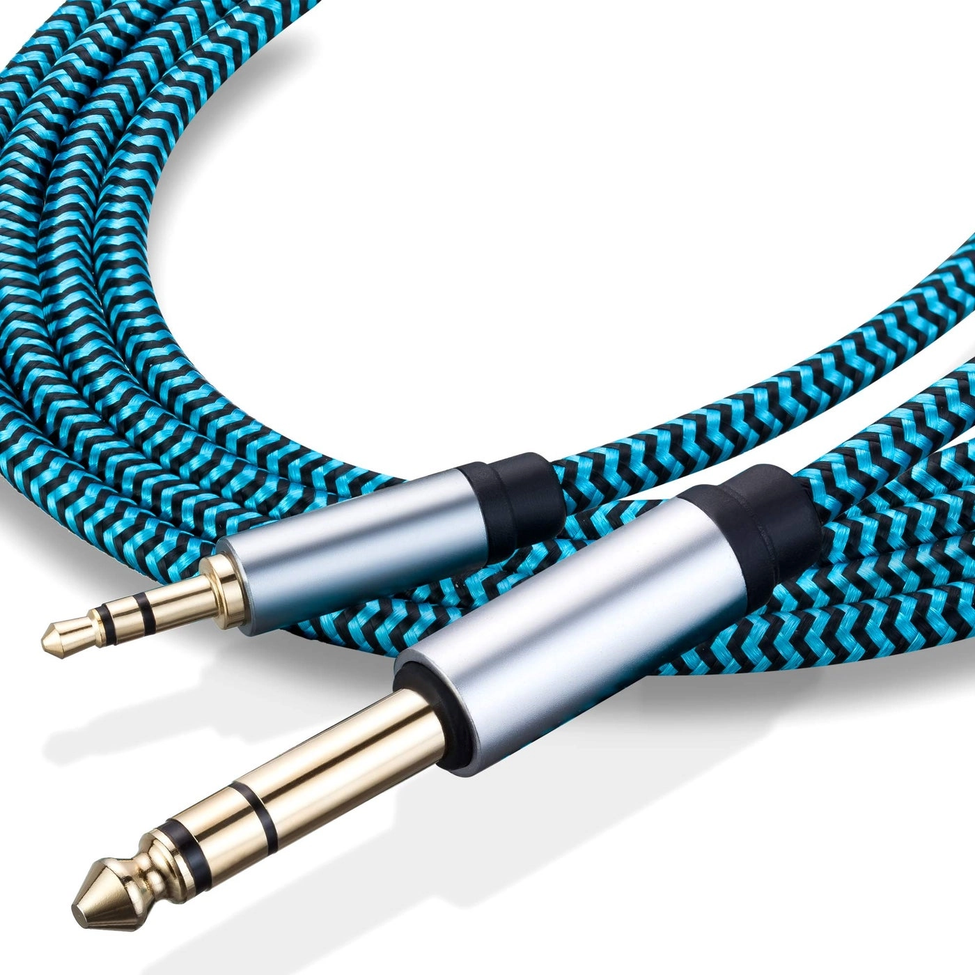 3.5mm to 6.35mm TRS Stereo Audio Cable - 6.6ft