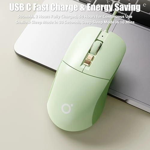 Gaming Mouse - Bluetooth Wired USB-C Wireless 2.4GHz