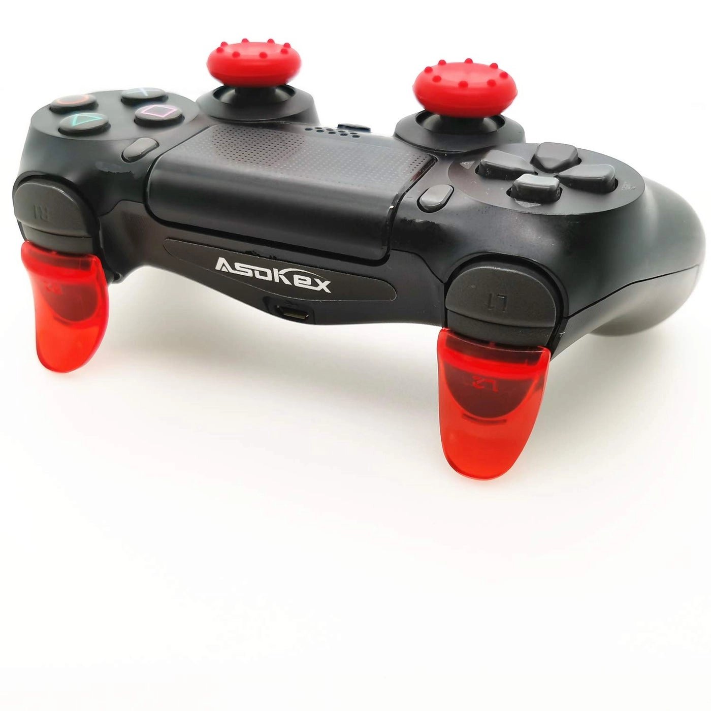 L2 R2 Ps4 Trigger Extenders - 2 Pairs 4pcs Joystick Cap Green