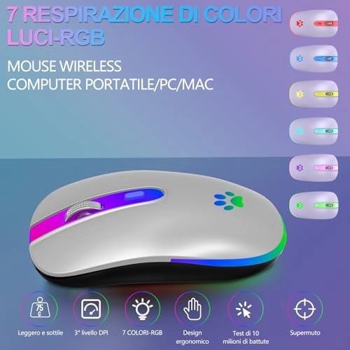 Slim Silent Mouse - Wireless