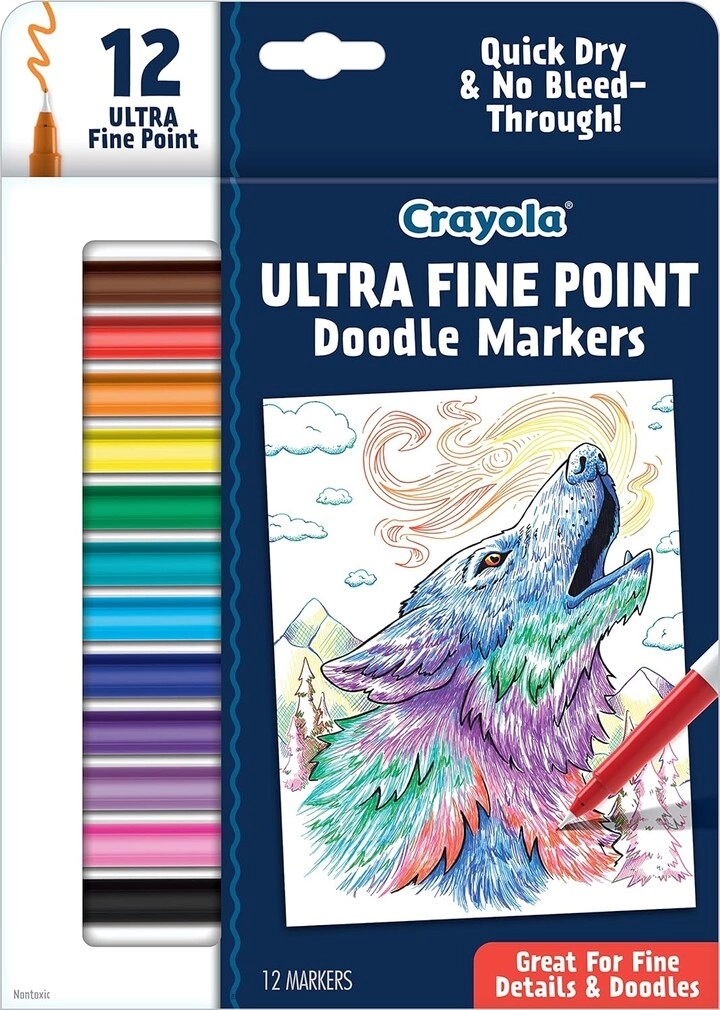 Crayola Ultra-Clean Washable Markers - classic colors fine line tip