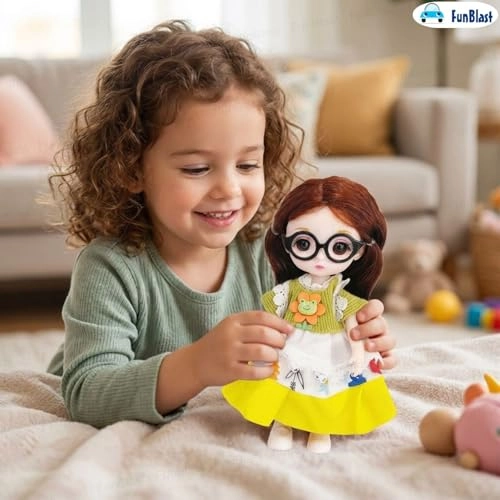 Fashion Doll - Long Hair Glasses Korean Ages 3+