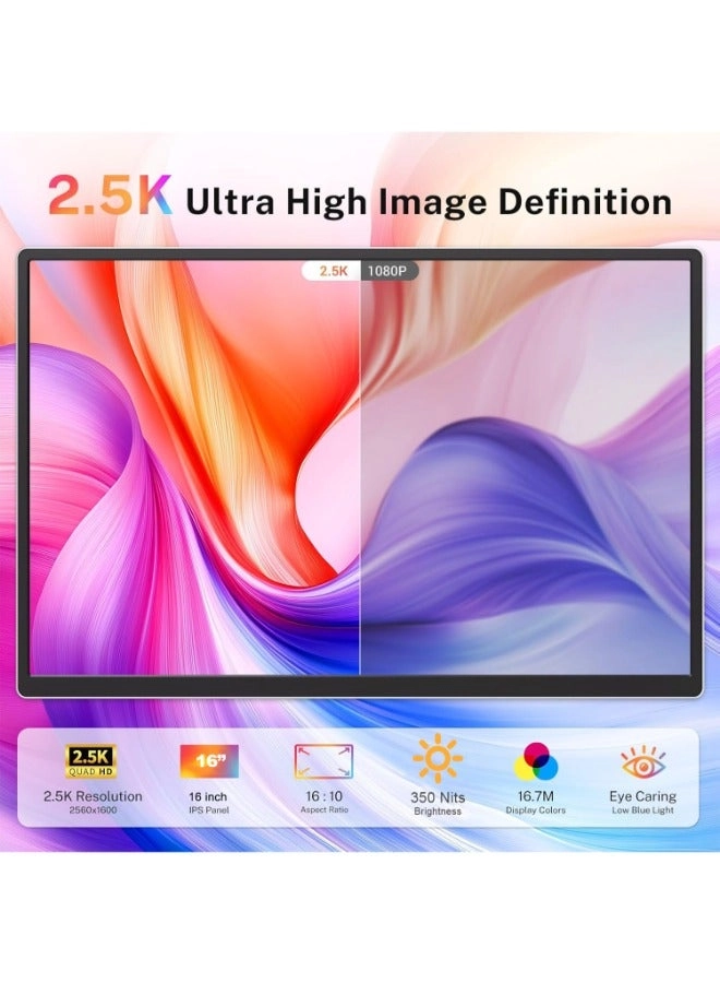 Portable Laptop Monitor Extender - V2-N2 16.1 Inches 1920 x 1200