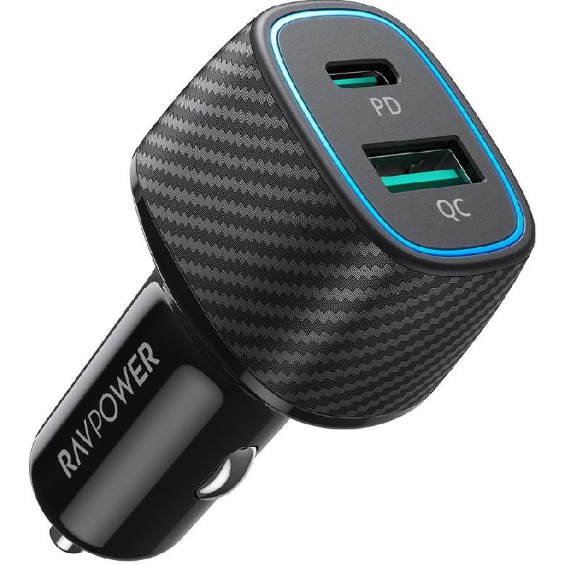 Dual Port PD Car Charger - 3A