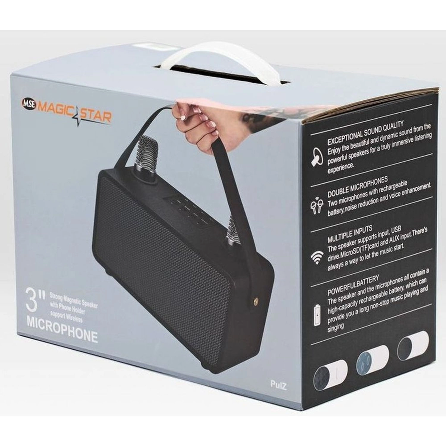 Pulz Mini Karaoke - 2 Microphones