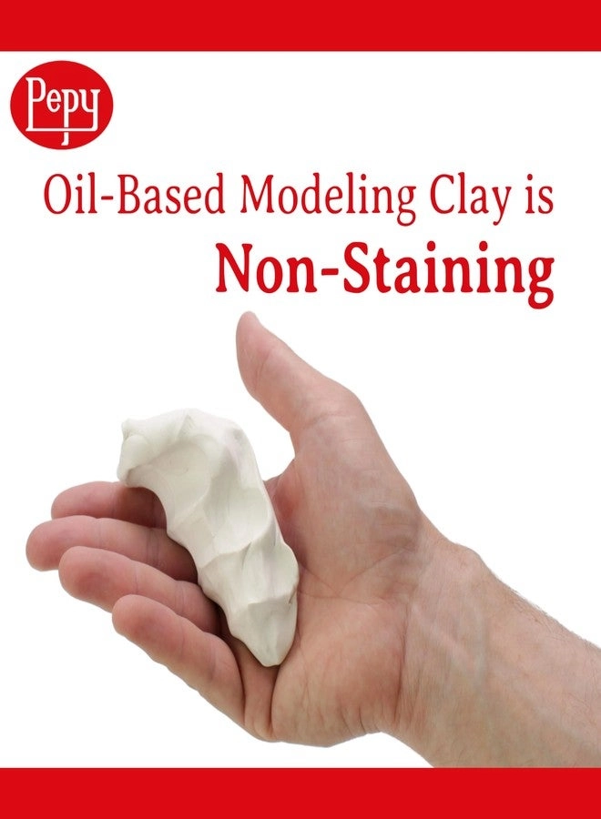 Reusable and Non-Drying Oil-Based Plasticine Modeling Clay - Clay 908g